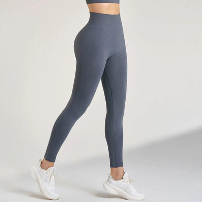 Women's Sports Fitness Leggings Seamless High Waist Stretch Solid Color Yoga Leggings - Shop & Buy