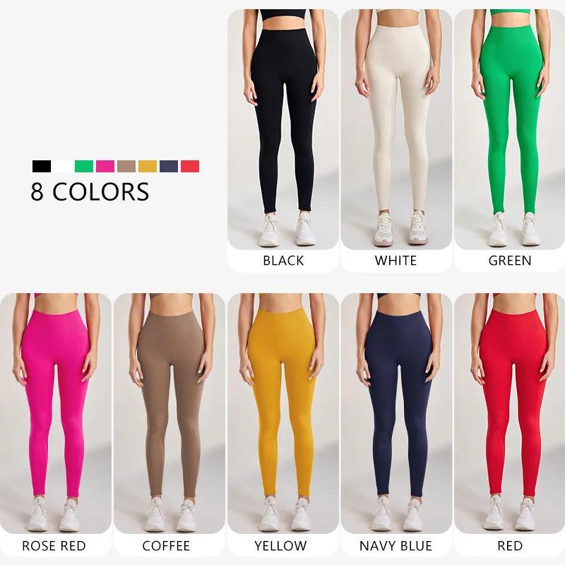 Women's Sports Fitness Pants Seamless Yoga Running Quick Dry Pants Cloudy Feeling Comfortable Sports Leggings - Shop & Buy