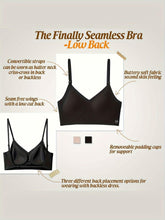Load image into Gallery viewer, Women&#39;s Wireless Sports Bra With Flat Convertible Straps, Seamless Invisible Edge, And Ultra Low-Back Design - Shop &amp; Buy
