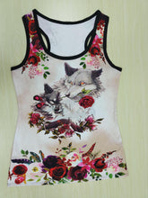 Load image into Gallery viewer, Women&#39;s Wolf Print Performance Tank Top - Breathable, Quick-Dry Fabric for Running &amp; Gym - Shop &amp; Buy
