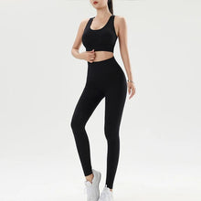 Load image into Gallery viewer, Women&#39;s Yoga Suit Fitness Clothing Suit Tummy Lift Hip Yoga Pants High Waist Fitness Pants Sweatshirt Sweatpants Suit - Shop &amp; Buy
