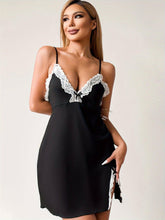 Load image into Gallery viewer, Women Sexy Lace Chemise Nightgown Sleepwear V Neck Full Slip Babydoll Lingerie Sleep Dress - Shop &amp; Buy

