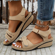 Load image into Gallery viewer, Women Simple Wedge Sandals, Casual Open Toe Platform Shoes, Comfortable Ankle Strap Sandals - Shop &amp; Buy
