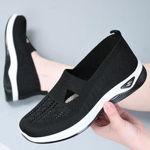 Load image into Gallery viewer, Women Solid Color Knitted Sneakers, Soft Sole Platform Slip On Walking Comfort Shoes, Low-top Breathable Shoes - Shop &amp; Buy
