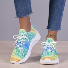 Load image into Gallery viewer, Women Spring Collection: Breathable Argyle Knit Low-Top Sneakers with Tassel Detail - Comfort Meets Style in Every Lace-Up - Shop &amp; Buy
