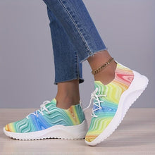 Load image into Gallery viewer, Women Spring Collection: Breathable Argyle Knit Low-Top Sneakers with Tassel Detail - Comfort Meets Style in Every Lace-Up - Shop &amp; Buy
