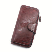 Load image into Gallery viewer, Women Vintage Long Wallet, Versatile Clutch Coin Purse, Large Capacity Solid Color Purse Unisex Bag For Daily Use - Shop &amp; Buy
