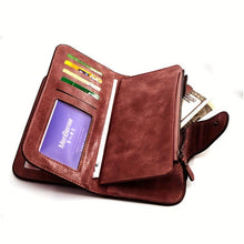 Load image into Gallery viewer, Women Vintage Long Wallet, Versatile Clutch Coin Purse, Large Capacity Solid Color Purse Unisex Bag For Daily Use - Shop &amp; Buy
