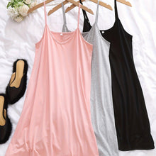 Load image into Gallery viewer, Womens 3-Piece Comfort Nightwear Set - Soft, Crew Neck Spaghetti Strap Sleep Dress for Everyday Leisure - Shop &amp; Buy
