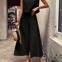 Load image into Gallery viewer, Womens Chic Casual Pantsuit Set - Soft Tank Top &amp; Wide Leg Pants - Perfect for Spring &amp; Summer - Shop &amp; Buy
