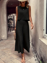 Load image into Gallery viewer, Womens Chic Casual Pantsuit Set - Soft Tank Top &amp; Wide Leg Pants - Perfect for Spring &amp; Summer - Shop &amp; Buy
