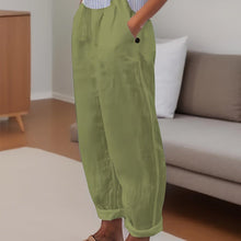 Load image into Gallery viewer, Womens Chic Minimalist Solid Wide Leg Pants - Comfortable Elastic Waist for Versatile Summer Style - Shop &amp; Buy
