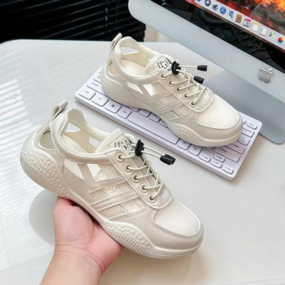 Womens Flats New Summer Fashion Hollow Breathable Casual Sports Shoes Woman Vulcanize Shoes - Shop & Buy