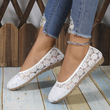 Load image into Gallery viewer, Womens Floral Lace Ballet Flats - Effortless Slip-On, Ultra-Soft Sole, Airy &amp; Comfy - Shop &amp; Buy
