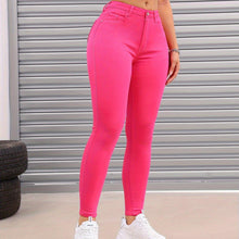 Load image into Gallery viewer, Womens High Waist Skinny Jeans - Fashionable Plain Design with Medium Stretch Denim - Shop &amp; Buy
