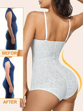 Load image into Gallery viewer, Womens Lace Bodysuit Shapewear, V Neck Sleeveless Backless Top, Tummy Control Slimming Body Shaper - Shop &amp; Buy
