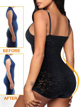 Load image into Gallery viewer, Womens Lace Bodysuit Shapewear, V Neck Sleeveless Backless Top, Tummy Control Slimming Body Shaper - Shop &amp; Buy
