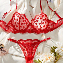Load image into Gallery viewer, Womens Sexy Adult Romantic Heart-shaped Embroidered Underwear Set - Shop &amp; Buy
