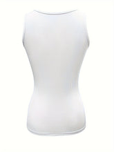 Load image into Gallery viewer, Womens Solid Button-Front Tank Top - Fashionable Crew Neck, Casual Summer Style - Shop &amp; Buy
