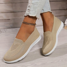 Load image into Gallery viewer, Womens Solid Color Knitted Sneakers - Ultra-Soft Sole, Featherweight Walking Trainers - Effortless Slip-On, Cool Breathable Mesh for All-Day Comfort - Shop &amp; Buy
