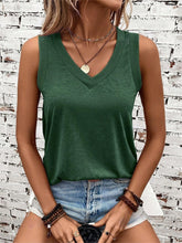 Load image into Gallery viewer, Womens Solid Color V-Neck Tank Top - Lightweight &amp; Breathable Summer Vest - Stylish Casual Wear for Warm Days - Shop &amp; Buy
