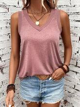 Load image into Gallery viewer, Womens Solid Color V-Neck Tank Top - Lightweight &amp; Breathable Summer Vest - Stylish Casual Wear for Warm Days - Shop &amp; Buy
