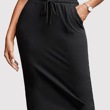 Load image into Gallery viewer, Womens Solid Drawstring Waist Skirt - Casual Knee-Length with Pockets - Comfortable Everyday Style - Shop &amp; Buy
