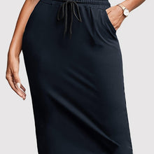 Load image into Gallery viewer, Womens Solid Drawstring Waist Skirt - Casual Knee-Length with Pockets - Comfortable Everyday Style - Shop &amp; Buy
