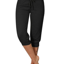 Load image into Gallery viewer, Womens Solid Elastic Capri Pants - Comfortable Casual Style - Cropped Everyday Wear - Shop &amp; Buy
