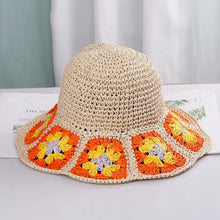 Load image into Gallery viewer, Womens Straw Hats crochet hat bucket hat UV Protection Sun Visor beach hat - Shop &amp; Buy
