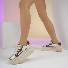 Load image into Gallery viewer, Womens Trendy Platform Sneakers, All-Match Lace Up Low Top Trainers, Comfortable Skate Shoes - Shop &amp; Buy
