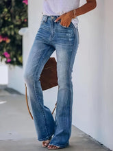 Load image into Gallery viewer, Womens Ultra-Stretch Bootcut Jeans - Refined Washed Denim, Chic Slant Pockets - Shop &amp; Buy

