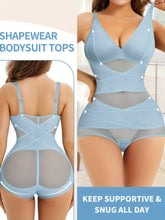 Load image into Gallery viewer, Womens V-Neck Bodysuit Shapewear With Built-in Bra, Tummy Control Slimming Waist Trainer, Seamless Underwear - Shop &amp; Buy
