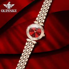 Load image into Gallery viewer, Womens Watches Rose Gold Luxury Elegant Dress Women Wrist Watch Full Diamond Swiss Quartz Sapphire Crystal Ladies Watch - Shop &amp; Buy

