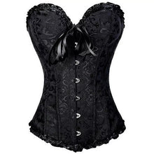 Load image into Gallery viewer, X New Steampunk Steel Boned Lace up Back Sexy Body Bustier Overbust Corset Women Waist Cincher Corsets Black Plus Size S-6XL - Shop &amp; Buy
