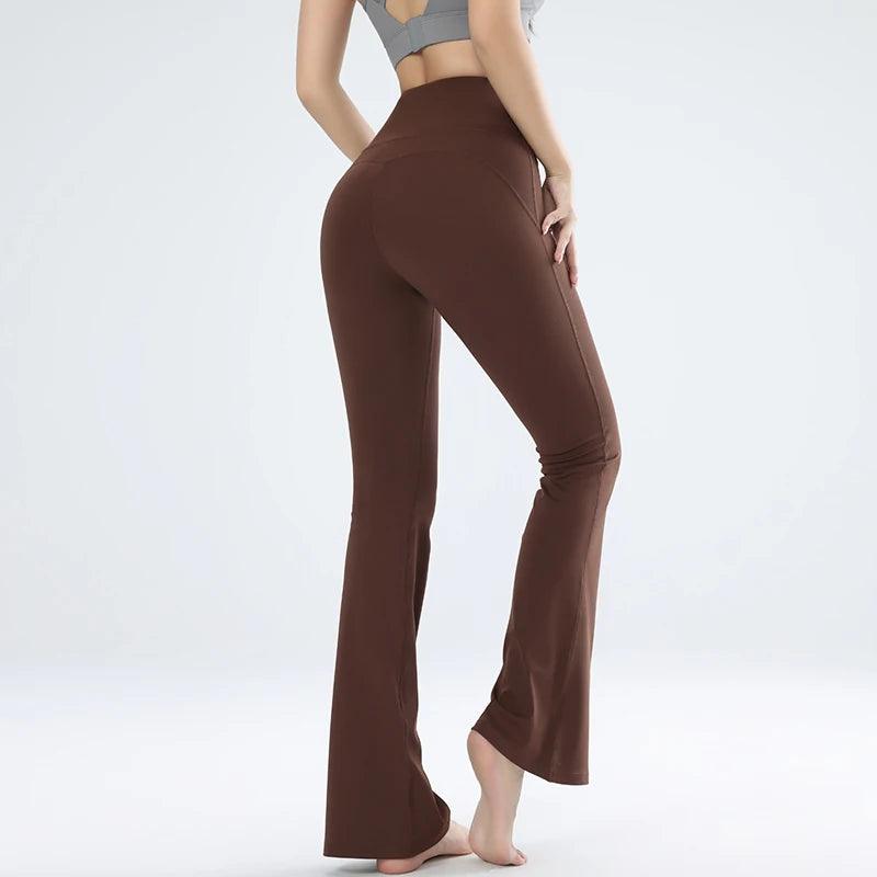 Yoga Pants Wide Leg Bottom Flare Breathable Quick Dry Bottoms Sportswear - Shop & Buy