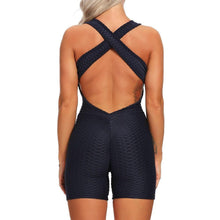 Load image into Gallery viewer, Yoga Set Fitness Women Jumpsuit Sleeveless Tracksuit One Piece Short Pants High Waist Backless - Shop &amp; Buy

