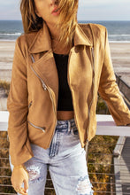 Load image into Gallery viewer, Zip-Up Suede Jacket - Shop &amp; Buy