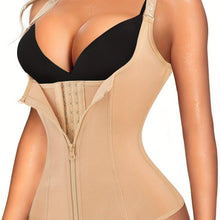 Load image into Gallery viewer, Zipper Shaping Cami Tops, Waist Trainer Tummy Control Slimmer Open Bust Top, Womens Underwear &amp; Shapewear - Shop &amp; Buy
