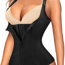 Load image into Gallery viewer, Zipper Shaping Cami Tops, Waist Trainer Tummy Control Slimmer Open Bust Top, Womens Underwear &amp; Shapewear - Shop &amp; Buy
