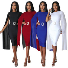 Load image into Gallery viewer, Znaiml Sexy Party Night Club Chiffon Flying Sleeve Pencil Dress Belt for Women Elegant Birthday Evening Prom Bodycon Vestidos - Shop &amp; Buy
