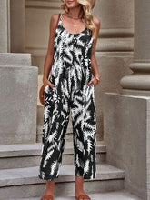 Load image into Gallery viewer, Printed Spaghetti Strap Jumpsuit with Pockets - Shop &amp; Buy
