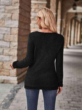 Load image into Gallery viewer, Half-Zip V-Neck Long Sleeve Top