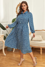 Load image into Gallery viewer, Plus Size Long Sleeve Shirt Dress