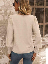 Load image into Gallery viewer, Swiss Dot Lace Detail Blouse