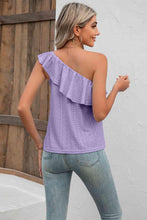 Load image into Gallery viewer, Eyelet One-Shoulder Tank