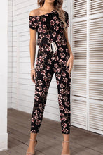 Load image into Gallery viewer, Asymmetrical Neck Short Sleeve Jumpsuit - Shop &amp; Buy
