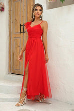 Load image into Gallery viewer, Asymmetrical Ruched Slit Dress - Shop &amp; Buy

