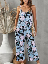 Load image into Gallery viewer, Printed Spaghetti Strap Jumpsuit with Pockets - Shop &amp; Buy
