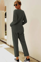 Load image into Gallery viewer, Buttoned Drop Shoulder Pocket Jumpsuit - Shop &amp; Buy
